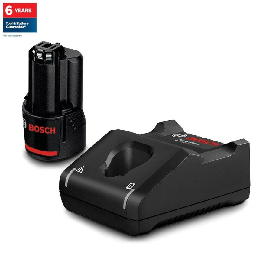 Home * | Excellent Bosch 12V 2.0Ah Battery And Charger Starter Kit 0615990Ga6