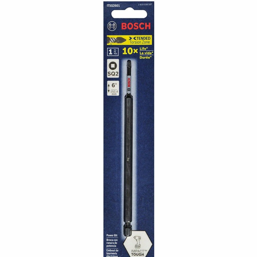 Home * | Absolute Quality Bosch R2 X 150Mm Robertson/Square Power Screwdriver Bit Impact Tough