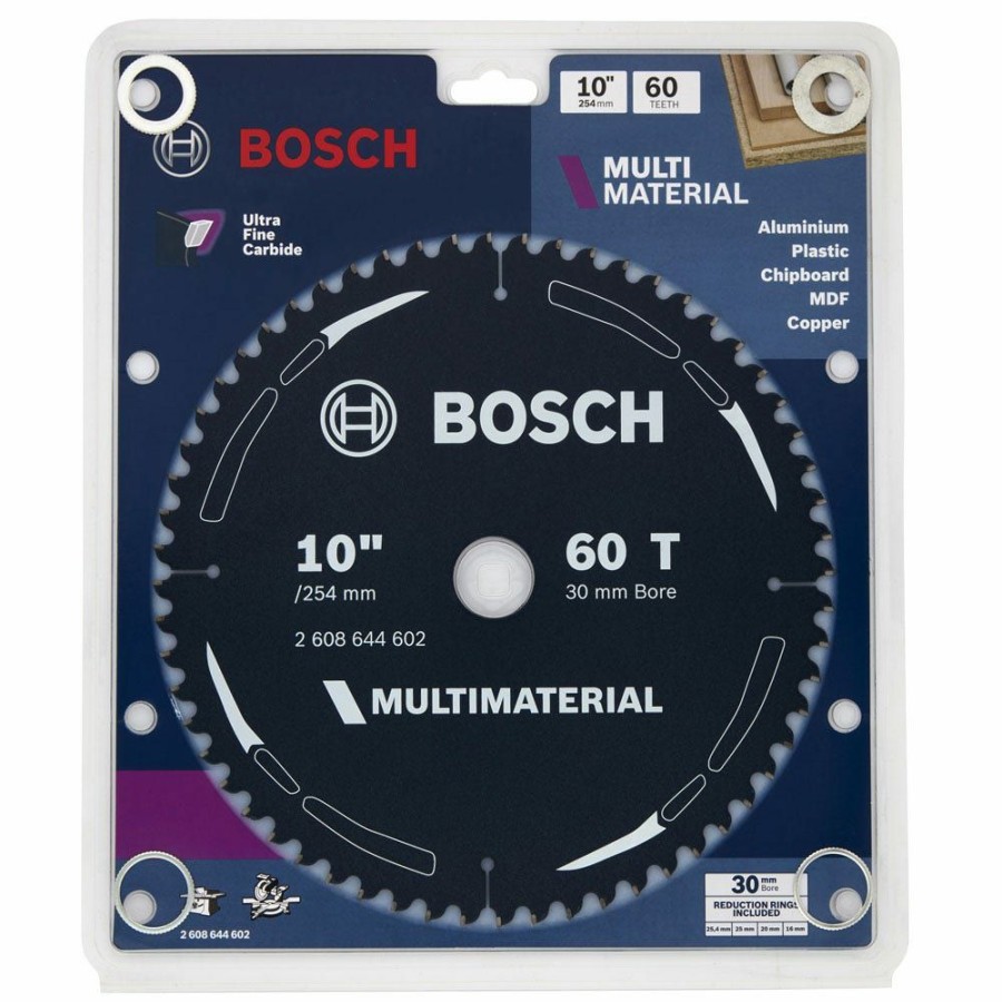 Home * | Discount Prices Bosch 254Mm 60T Tct Circular Saw Blade For Multi-Purpose Cutting Multimaterial