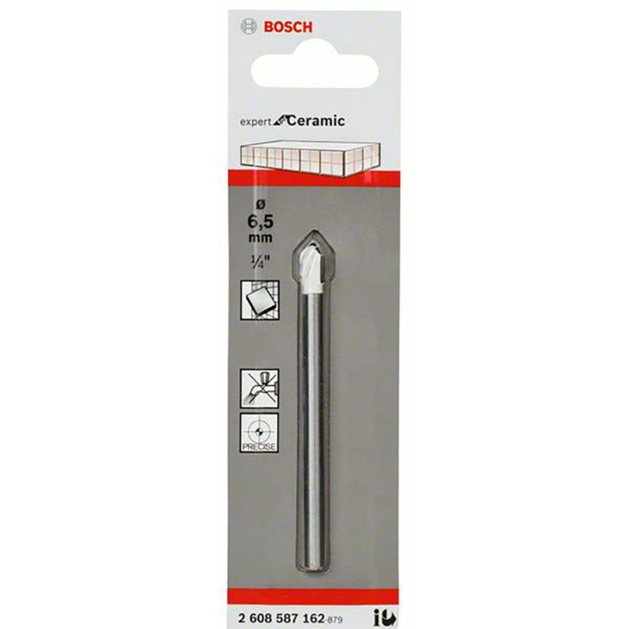 Home * | Outlet Sale Bosch 6.5 X 80Mm Tct Glass & Tile Drill Bit Cyl-9 Ceramic