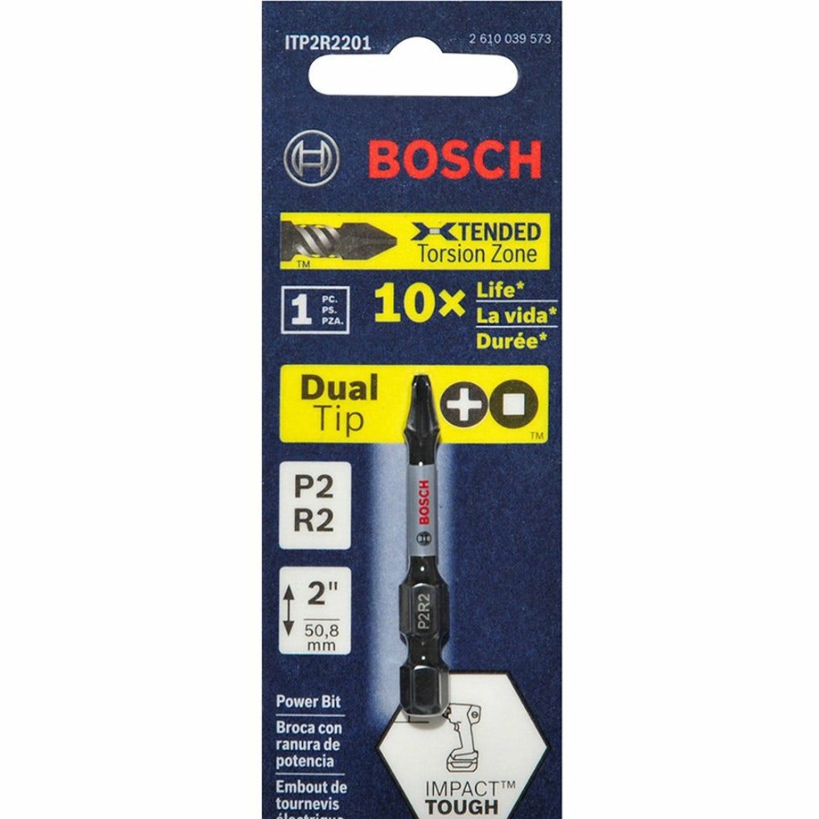 Home * | Best Price Bosch P2R2 X 50Mm Phillips/Robertson Power Screwdriver Bit Impact Tough