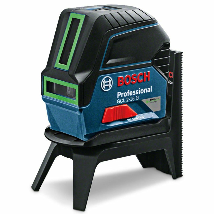 Home * | Fantastic Model Bosch Cross Line Laser Level W. Plumb Green Beam Gcl2-15G 0601066J00