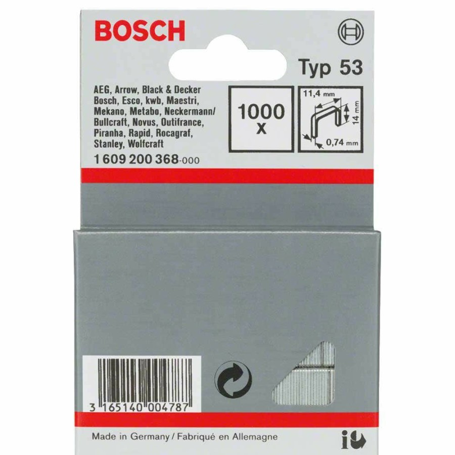 Home * | Fashionable Bosch 14Mm Staples 1000 Pieces Box Suits Ptk14&23E 1609200368