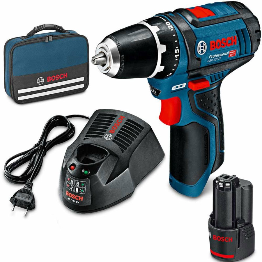 Home * | Clearance Bosch 12V 1 X 2.0Ah Drill Driver Kit 0615990L63