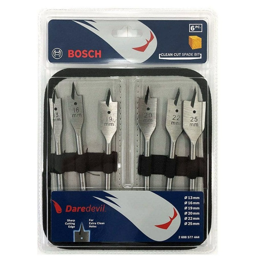 Home * | Outlet Sale Bosch 13-25Mm Spade Bit Set Daredevil 6 Piece