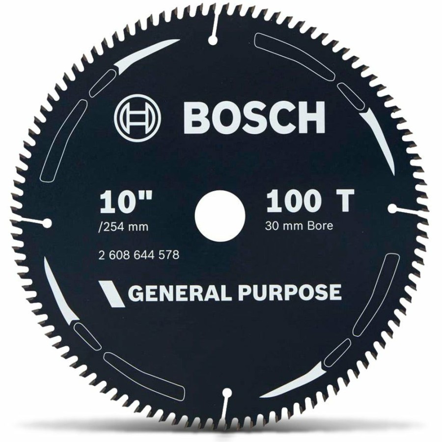 Home * | Best Sale Bosch 254Mm 100T Tct Circular Saw Blade For Wood Cutting General Purpose