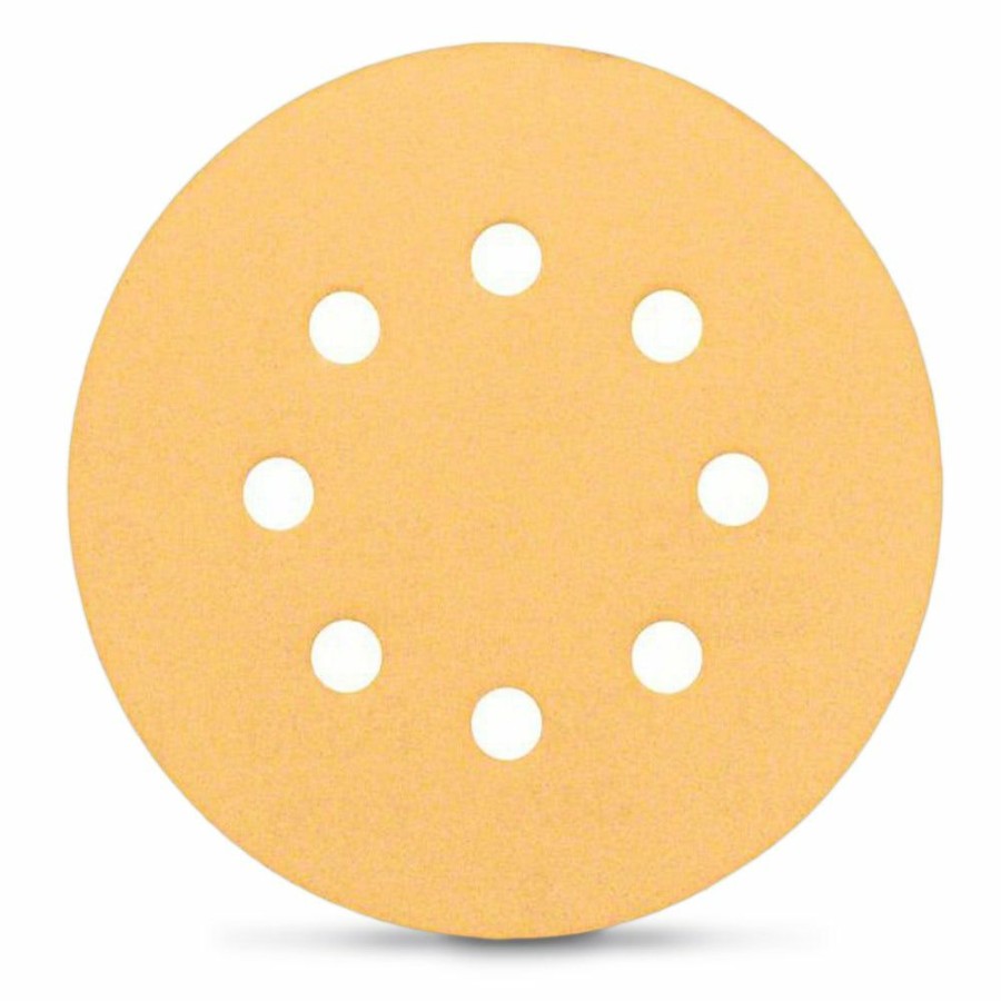 Home * | Cheap Online Bosch 125Mm 320-Grit 8-Hole Hook & Loop Sanding Disc For Wood & Paint C470 50 Piece