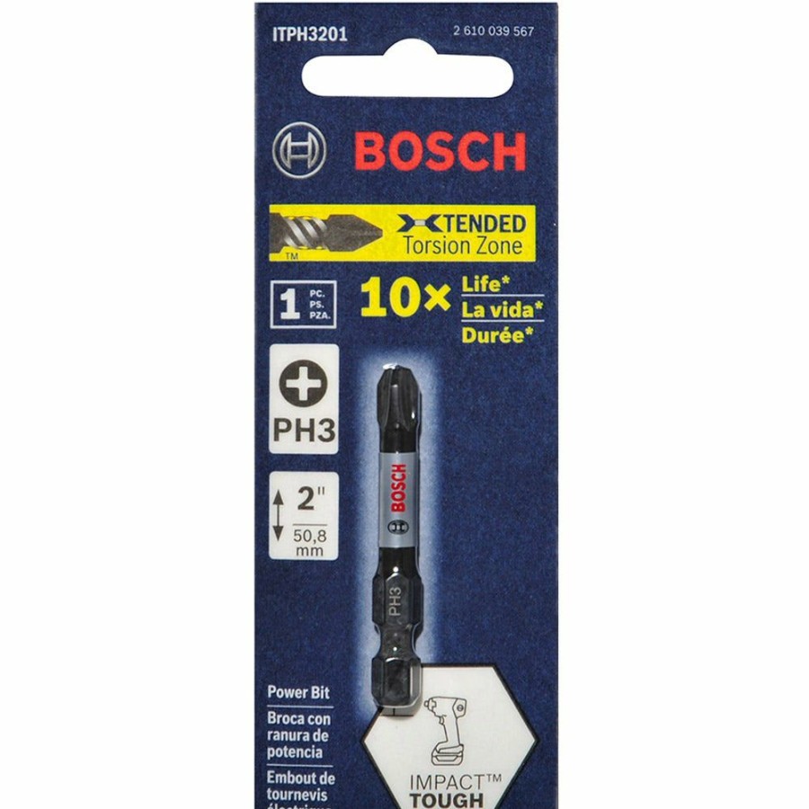 Home * | Quick Delivery Bosch Ph3 X 50Mm Phillips Power Screwdriver Bit Impact Tough