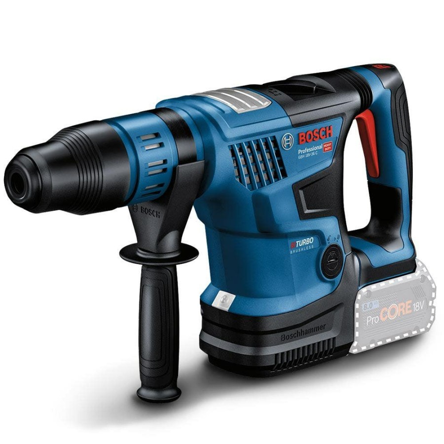 Home * | Top Selling Bosch 18V Biturbo Brushless Sds Max Rotary Hammer Skin Gbh 18V-36 C 0611915041