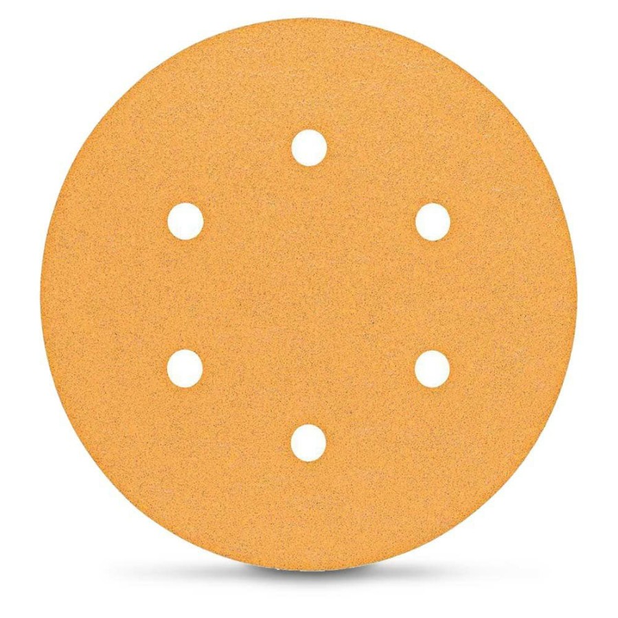 Home * | Excellent Bosch 150Mm 40-Grit 6-Hole Hook & Loop Sanding Disc For Wood & Paint C470 50 Piece