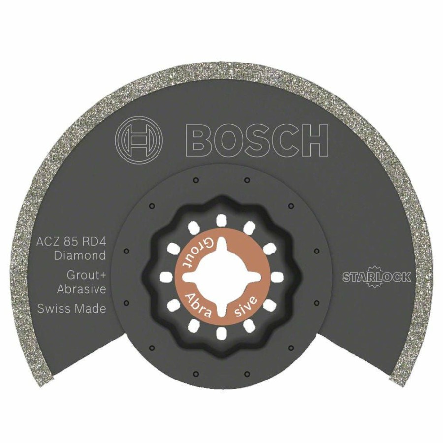 Home * | Hot Sell Bosch 85Mm Diamond-Grit Multi-Tool Segment Blade For Grout & Abrasive