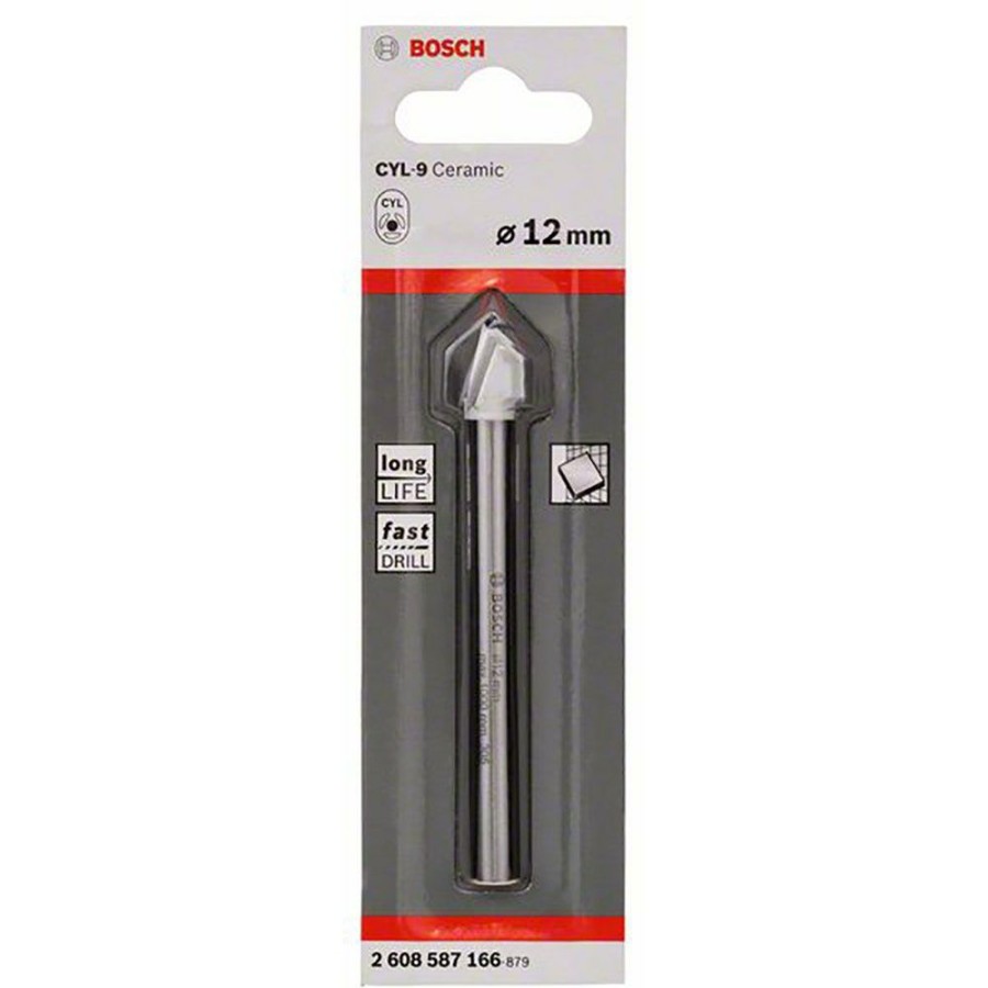 Home * | Fantastic Model Bosch 12.0 X 90Mm Tct Glass & Tile Drill Bit Cyl-9 Ceramic