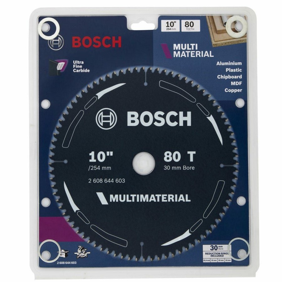 Home * | Brilliant Design Bosch 254Mm 80T Tct Circular Saw Blade For Multi-Purpose Cutting Multimaterial