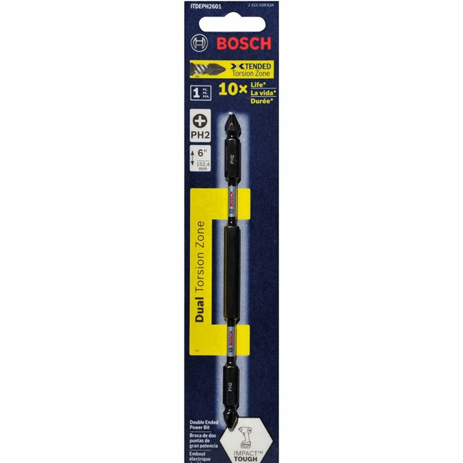 Home * | Best Sale Bosch Ph2 X 150Mm Phillips Double-Ended Power Screwdriver Bit Impact Tough