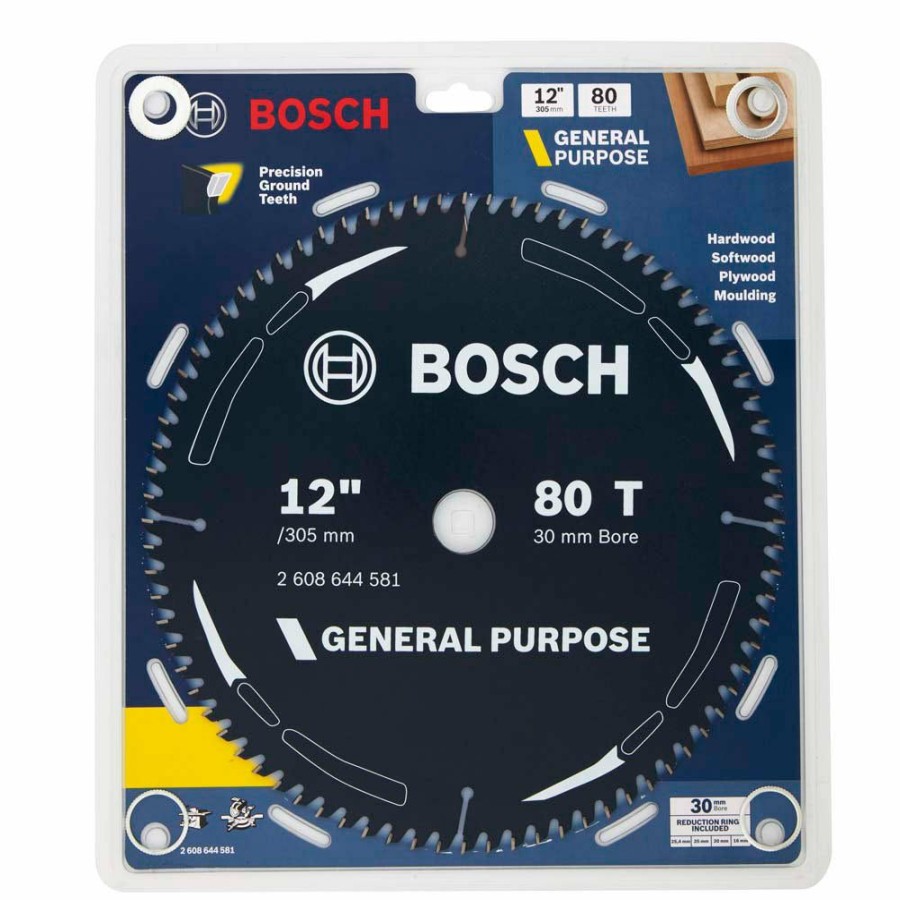 Home * | Brilliant Design Bosch 305Mm 80T Tct Circular Saw Blade For Wood Cutting General Purpose