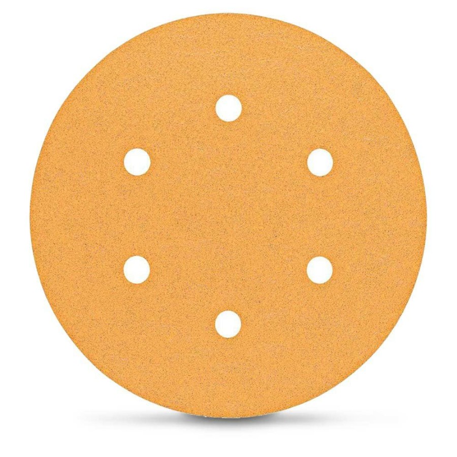 Home * | Absolute Quality Bosch 150Mm 120-Grit 6-Hole Hook & Loop Sanding Disc For Wood & Paint C470 50 Piece