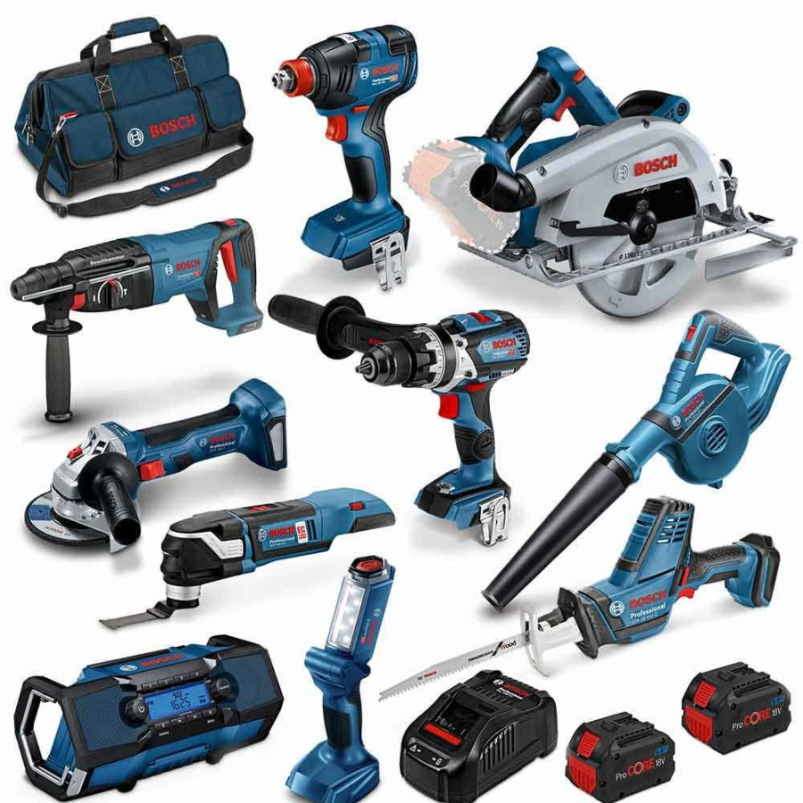 Home * | Radiant Model Bosch Procore18V Brushless 10 Piece 2 X 8.0Ah Combo Kit 0615990M56