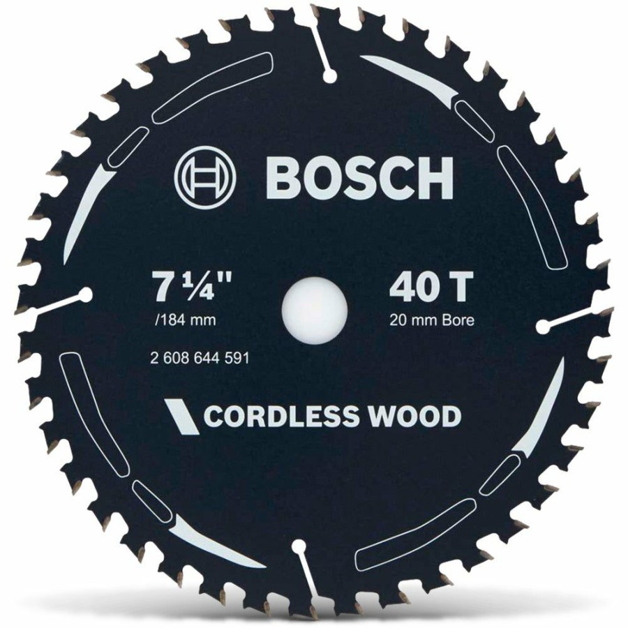 Home * | Discount Prices Bosch 184Mm 40T Tct Circular Saw Blade For Wood Cutting Cordless Wood