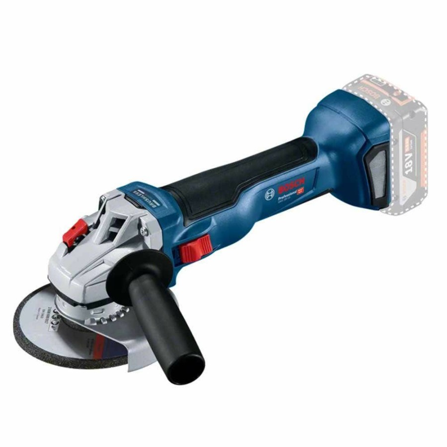 Home * | 40%-70% Off Bosch 18V Brushless 125Mm Angle Grinder Skin Gws 18V-10 06019J4002