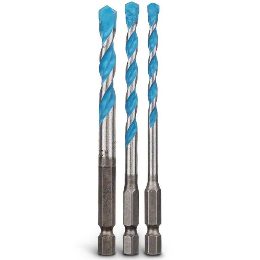 Home * | Promotions Bosch 5-8Mm 1/4-Hex Tct Multi-Purpose Drill Bit Set Multiconstruction 3 Piece