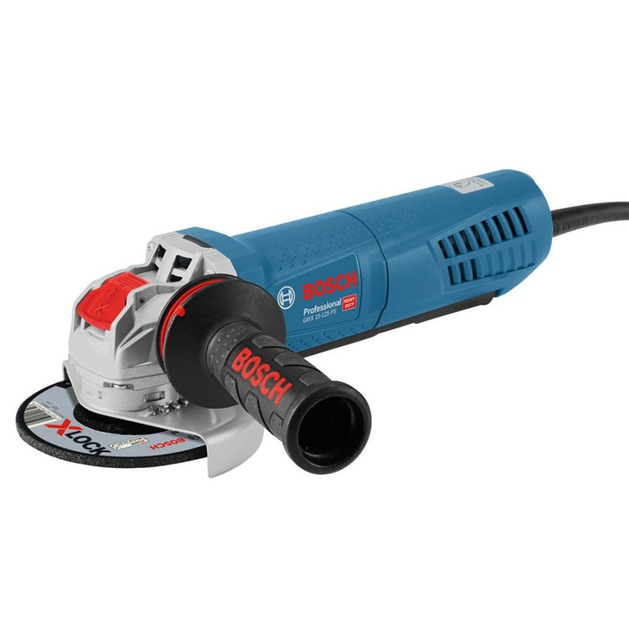 Home * | Fantastic Model Bosch 1500W 125Mm X-Lock Angle Grinder Gwx 15-125 Ps 06017B9042