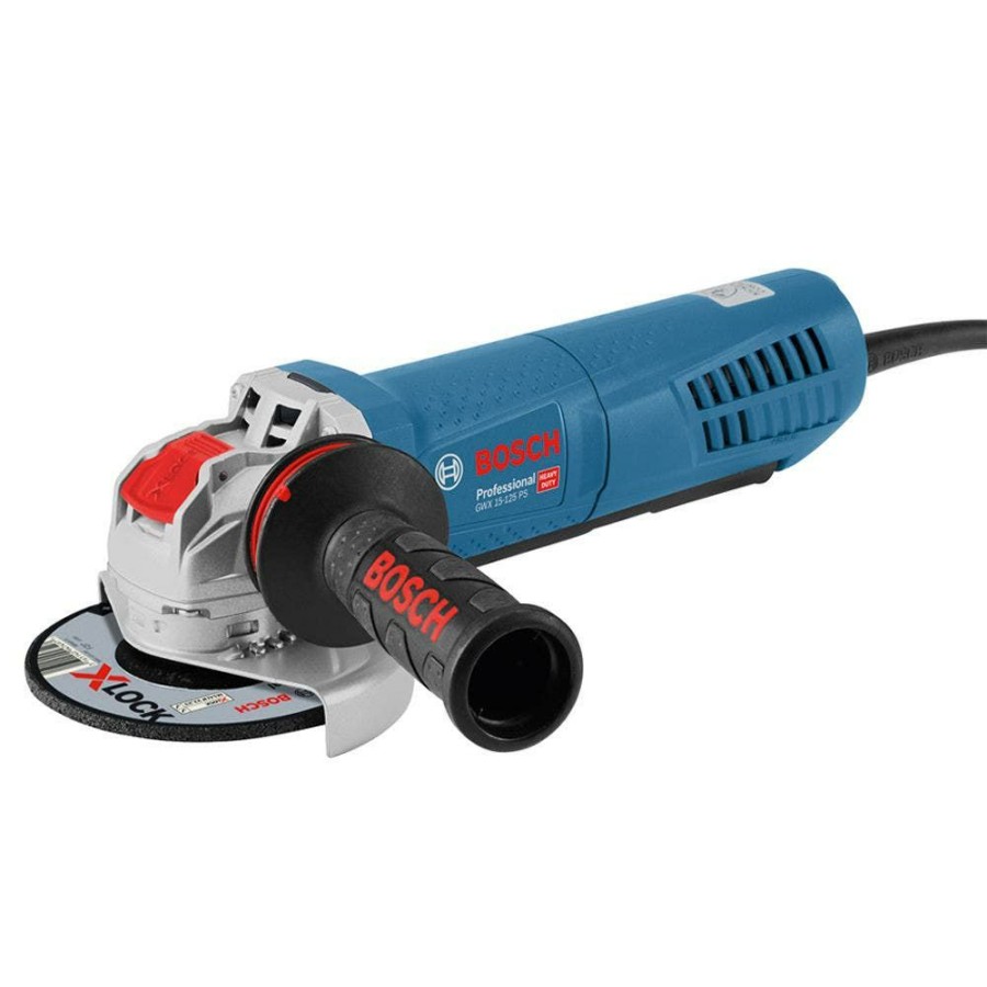 Home * | Fantastic Model Bosch 1500W 125Mm X-Lock Angle Grinder Gwx 15-125 Ps 06017B9042