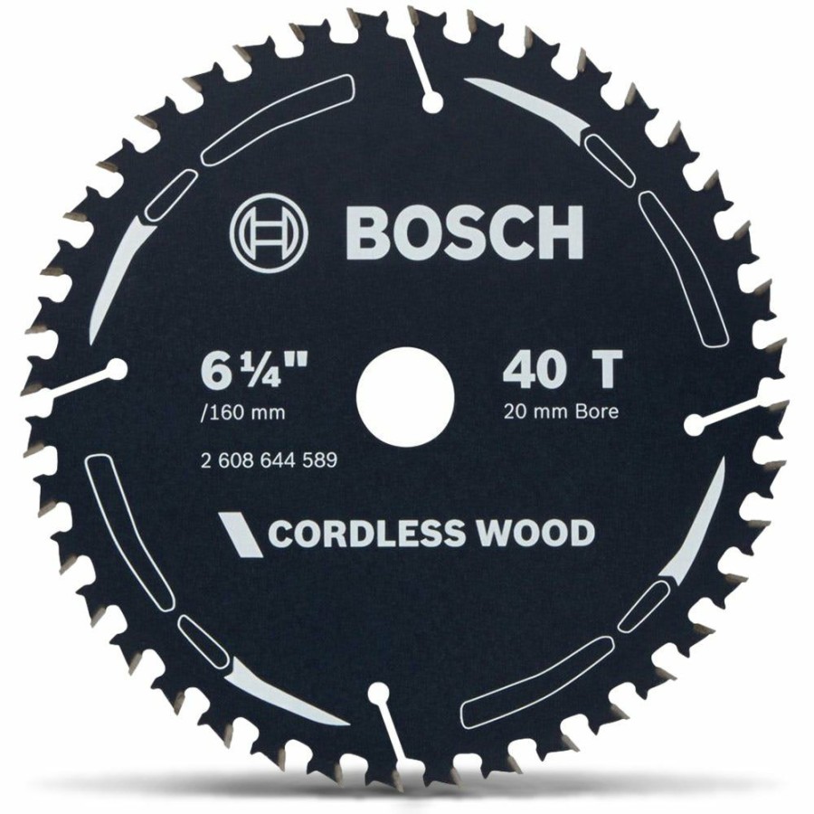 Home * | Fantastic Model Bosch 160Mm 40T Tct Circular Saw Blade For Wood Cutting Cordless Wood