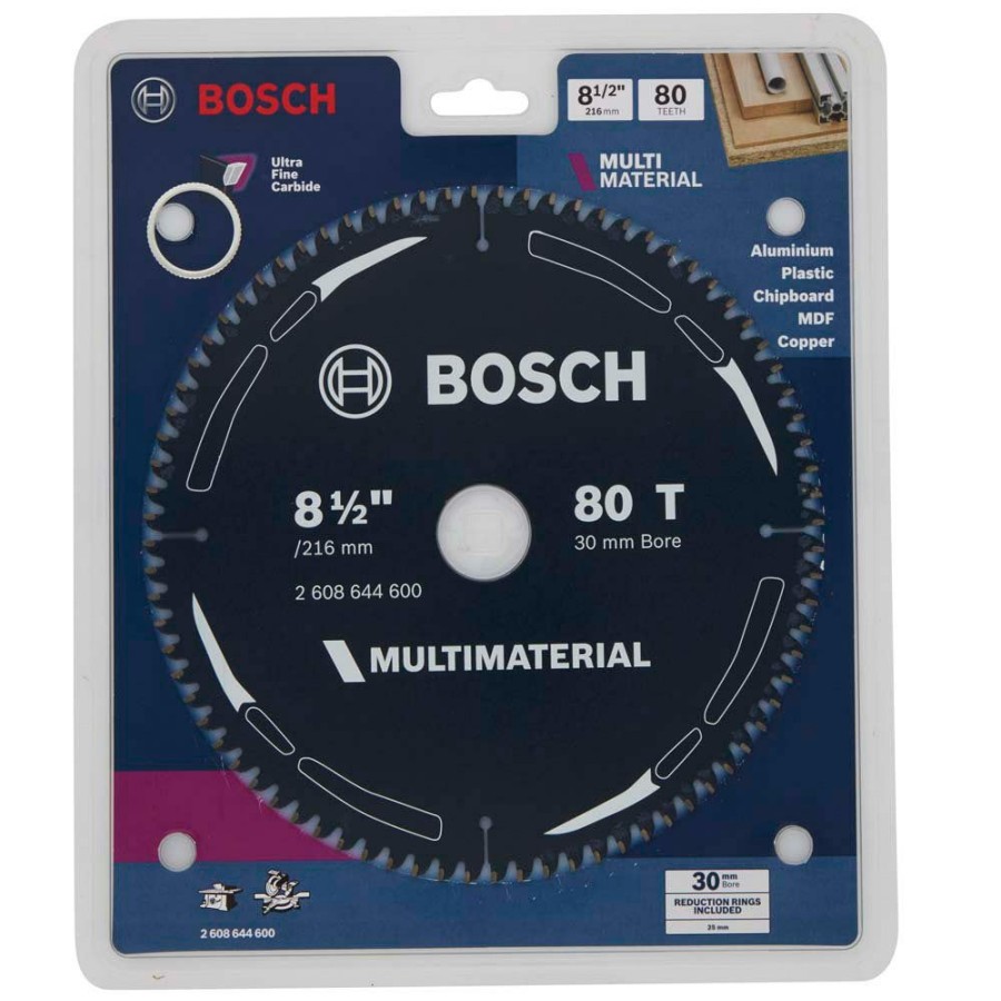 Home * | Fantastic Model Bosch 216Mm 80T Tct Circular Saw Blade For Multi-Purpose Cutting ?C Multimaterial 2608644600