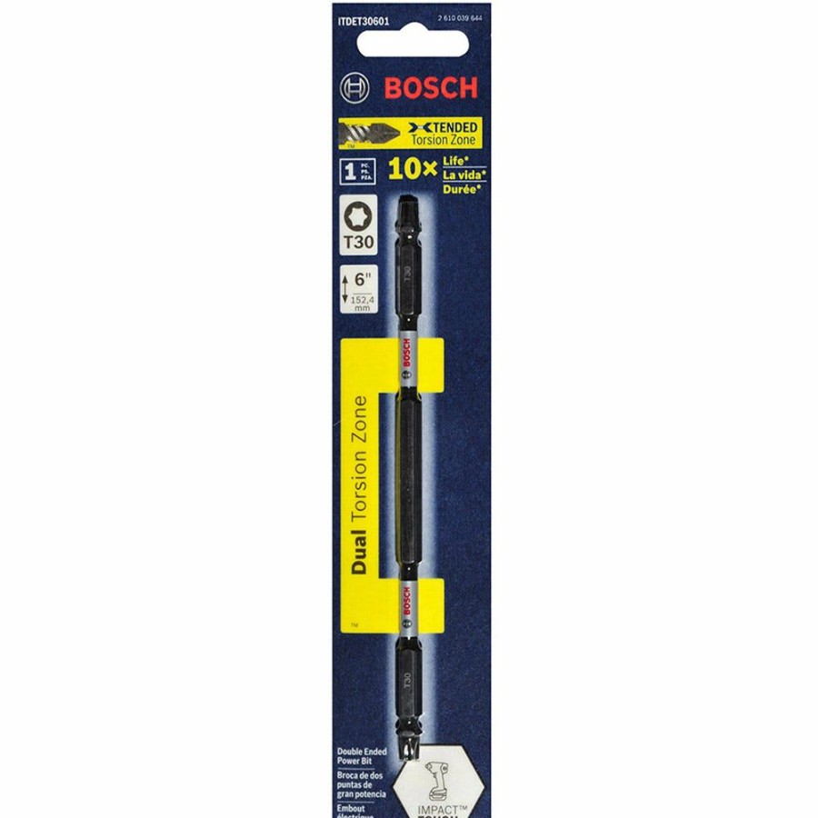 Home * | Online Discount Bosch T30 X 150Mm Torx Double-Ended Power Impact Screwdriver Bit Impact Tough