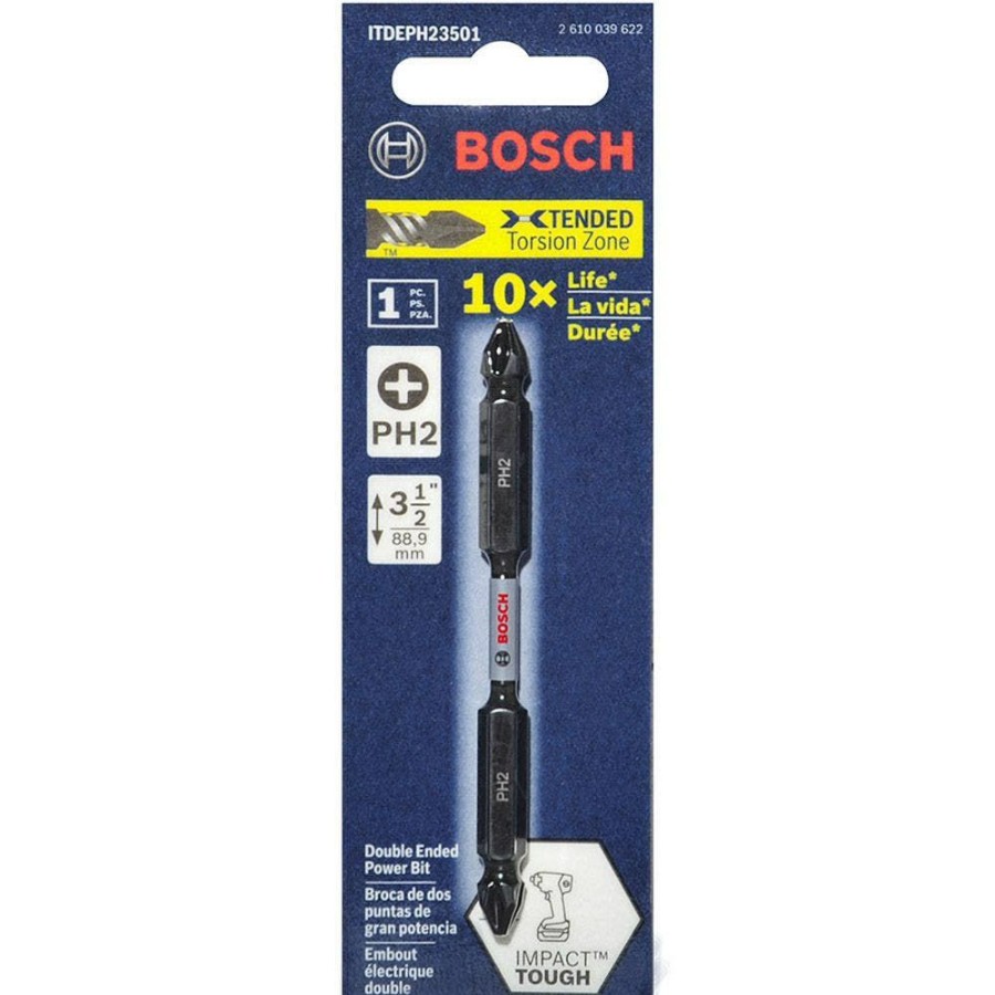 Home * | Cheap Online Bosch Ph2 X 90Mm Phillips Double-Ended Power Screwdriver Bit Impact Tough