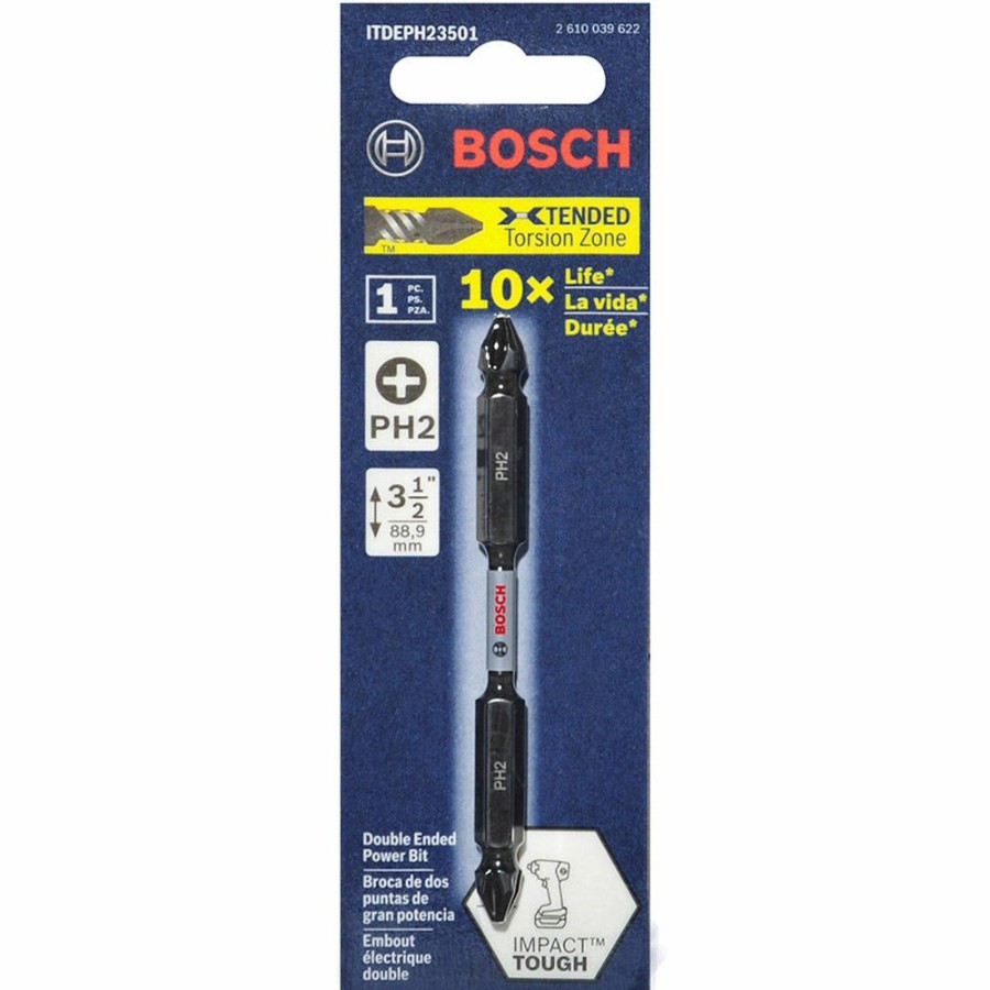 Home * | Cheap Online Bosch Ph2 X 90Mm Phillips Double-Ended Power Screwdriver Bit Impact Tough