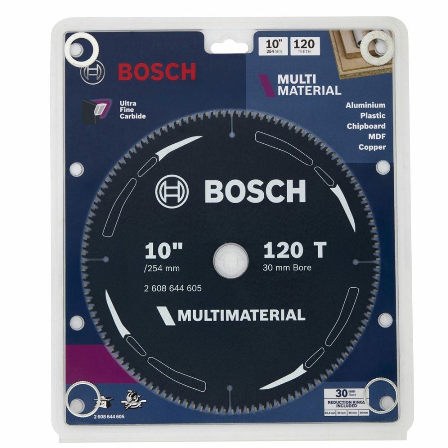 Home * | Fashionable Bosch 254Mm 120T Tct Circular Saw Blade For Multi-Purpose Cutting Multimaterial