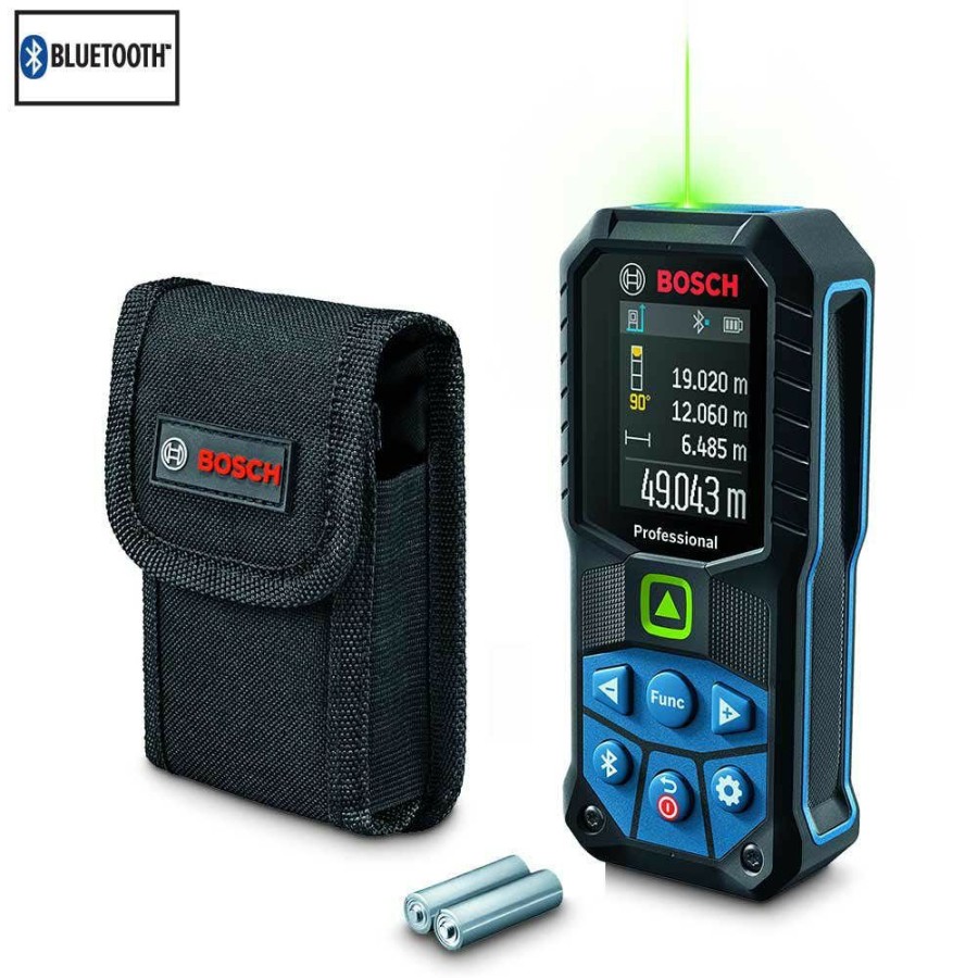 Home * | Promotions Bosch 50M Green Beam Bluetooth Connected Distance Measurer Glm 50-27 Cg 0.601.072.Uk0