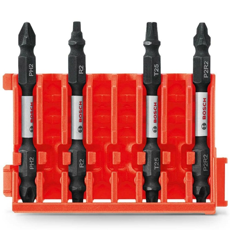 Home * | Radiant Model Bosch Ph2/P2R2/R2/T25 Double-Ended Power Screwdriver Bits Impact Tough 4 Piece