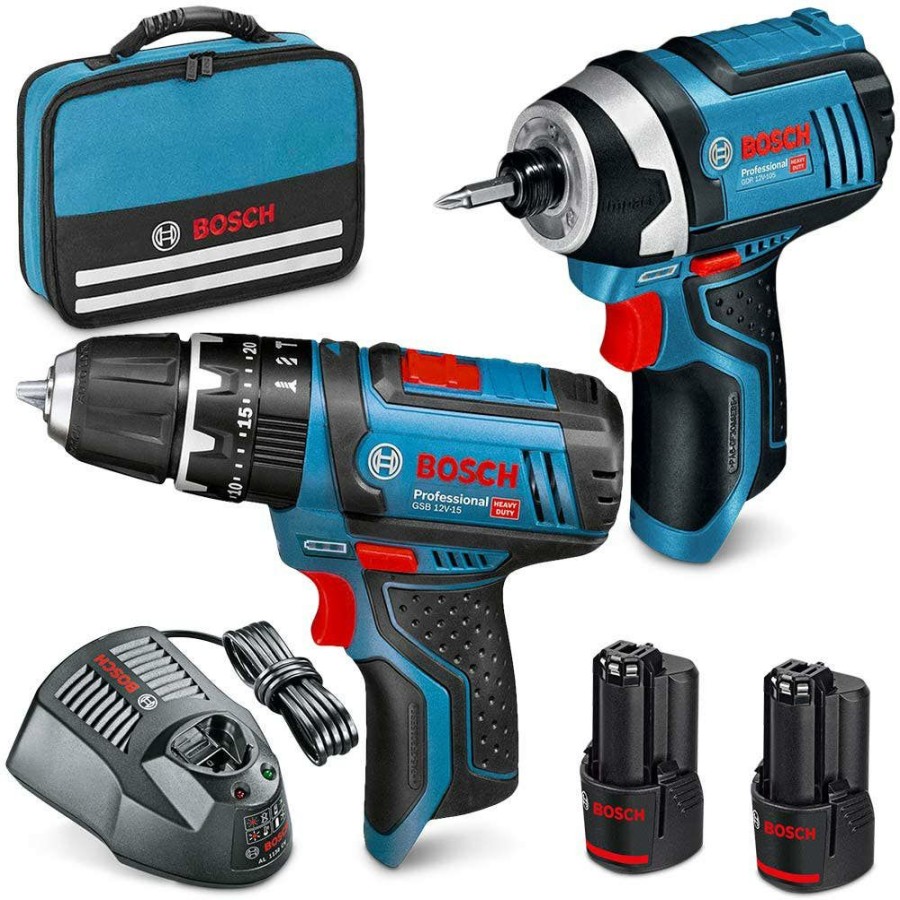 Home * | Discount Store Bosch 12V 2 Piece 2 X 2.0Ah Combo Kit 0615990L1H