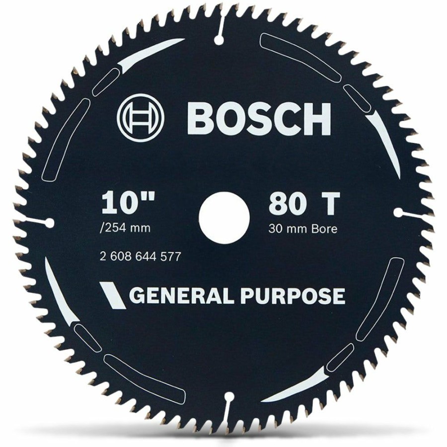 Home * | Clearance Bosch 254Mm 80T Tct Circular Saw Blade For Wood Cutting General Purpose