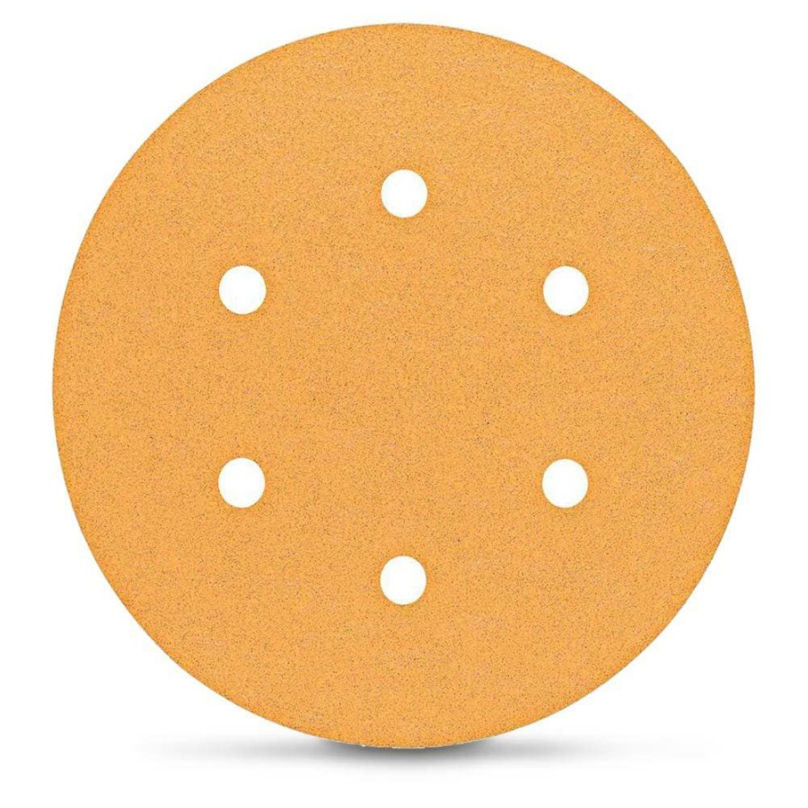 Home * | Tendy Style Bosch 150Mm Mixed-Grit 6-Hole Hook & Loop Sanding Disc For Wood & Paint C470 6 Piece