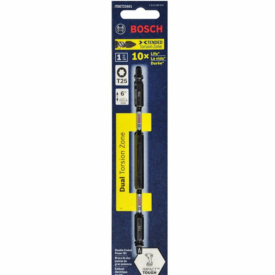 Home * | The Best Choice Bosch T25 X 150Mm Torx Double-Ended Power Impact Screwdriver Bit Impact Tough