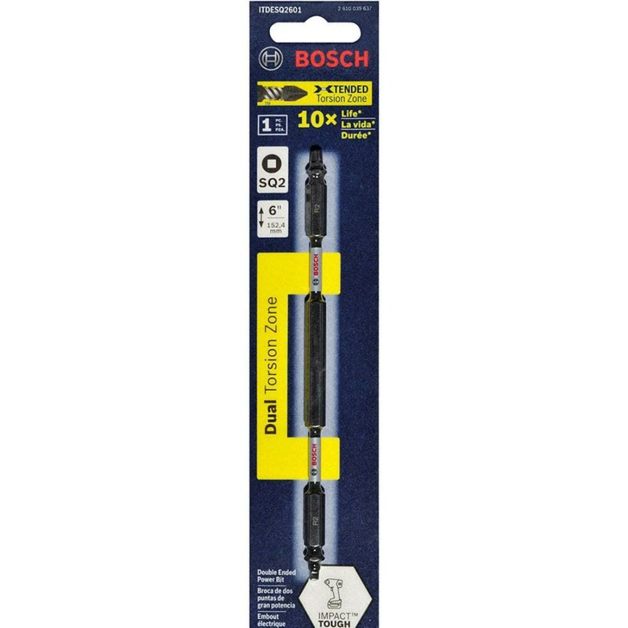 Home * | Half Price Bosch R2 X 150Mm Robertson/Square Double-Ended Power Screwdriver Bit Impact Tough