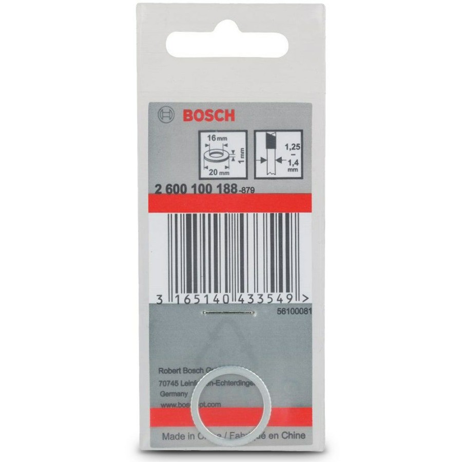 Home * | Best Price Bosch 20 X 16 X 1.0Mm Circular Saw Blade Reduction Bush