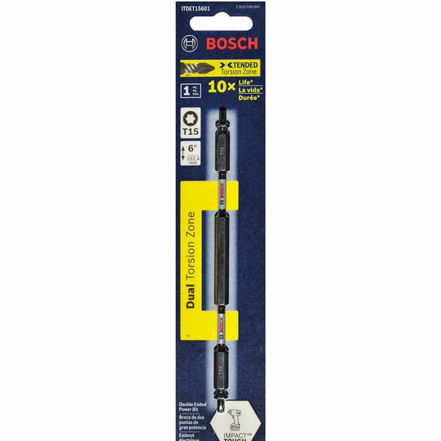 Home * | Clearance Bosch T15 X 150Mm Torx Double-Ended Power Impact Screwdriver Bit Impact Tough