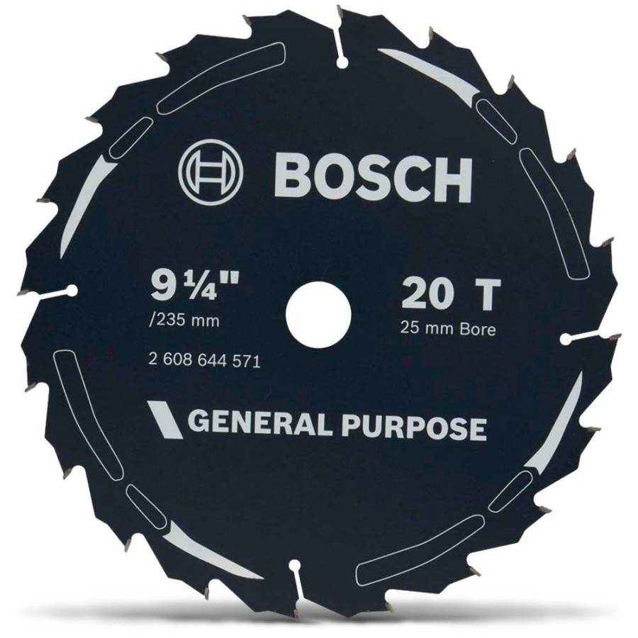 Home * | Best Price Bosch 235Mm 20T Tct Circular Saw Blade For Wood Cutting 2608644587