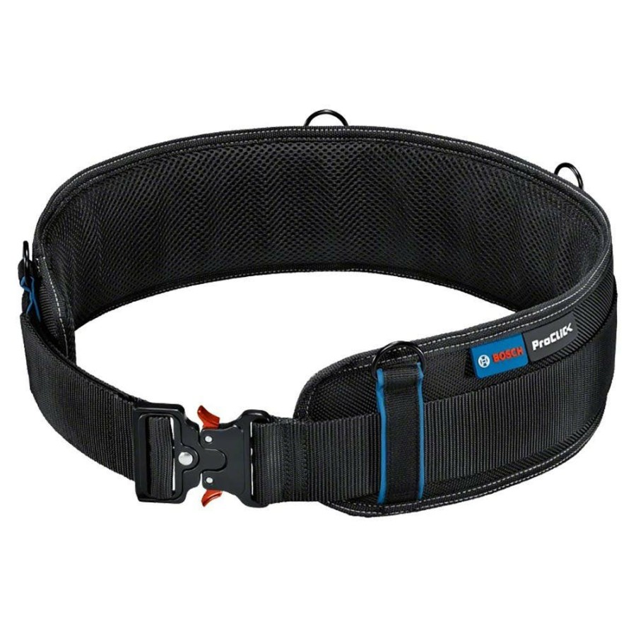 Home * | 40%-70% Off Bosch Proclick Black Padded Tool Belt S-M 1600A0265M