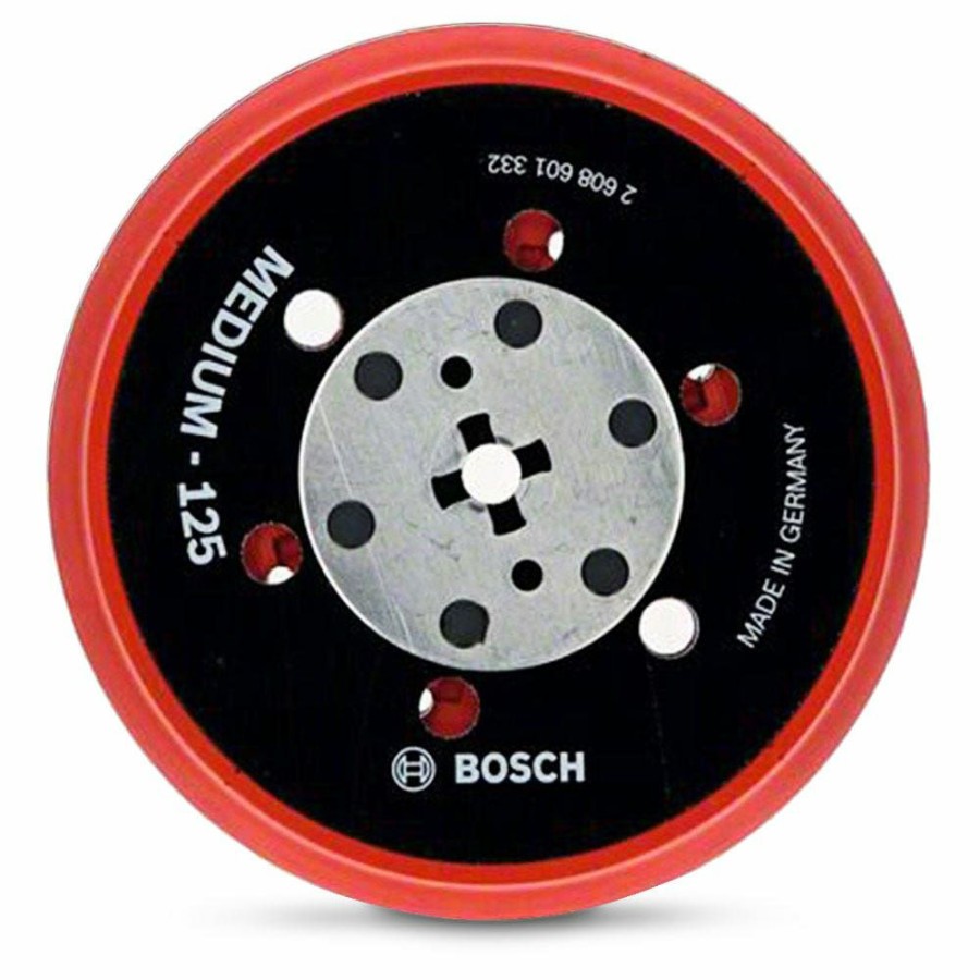 Home * | 30%-70% Off Bosch 125Mm Medium Hook & Loop Random Orbital Sander Backing Pad Suits Various Brands