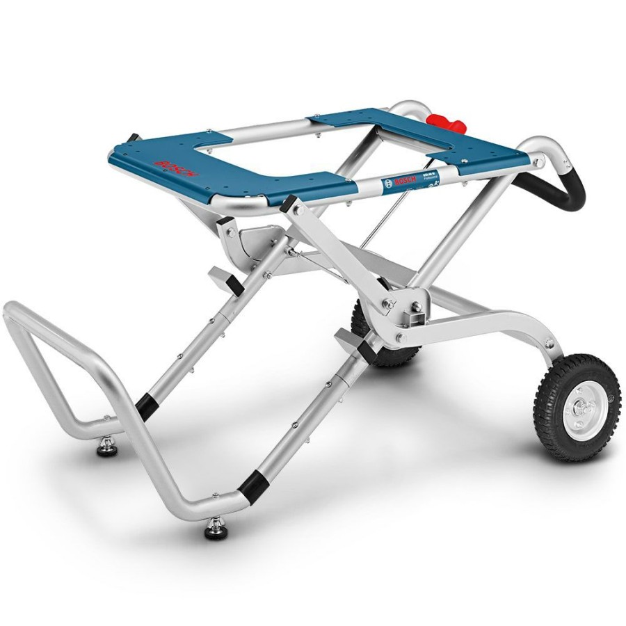 Home * | Clearance Bosch Table Saw Stand Folding Trolley Gravity Rise Gta60W