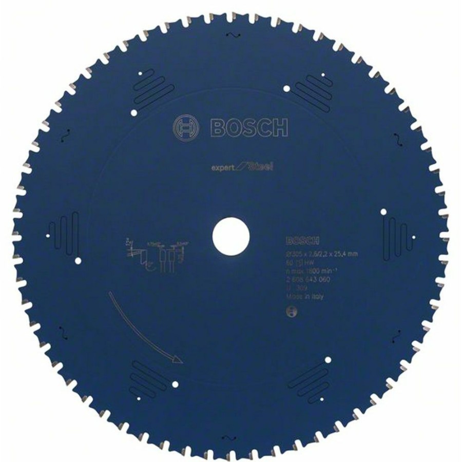 Home * | Clearance Bosch 305Mm 60T Tct Circular Blade Saw For Metal Cutting Expert For Steel